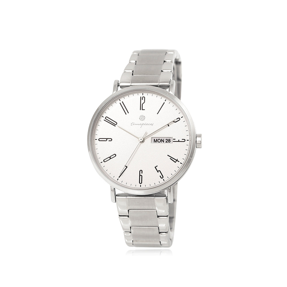 OST - Daily Silver Men's Couple Metal Watch