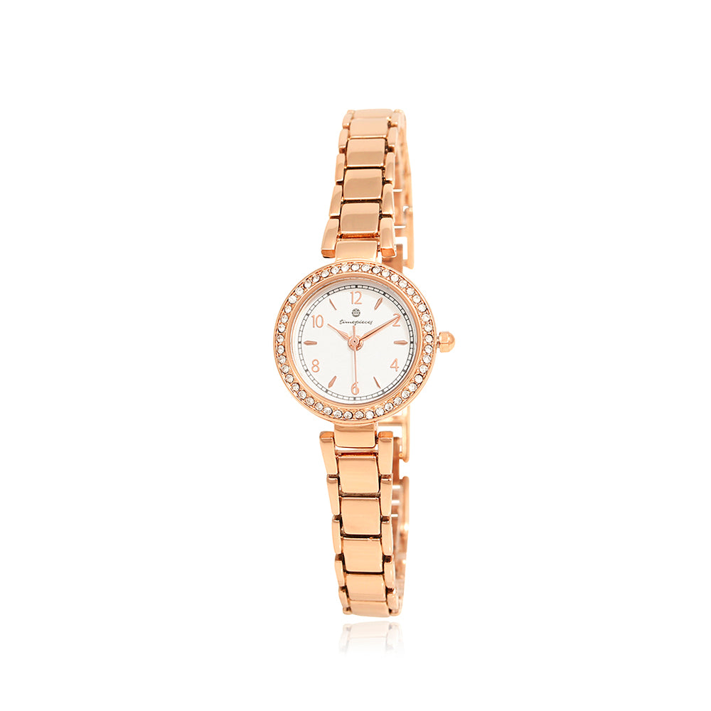 OST - Dream & Lucky Cheer Cubic Round Women's Metal Watch