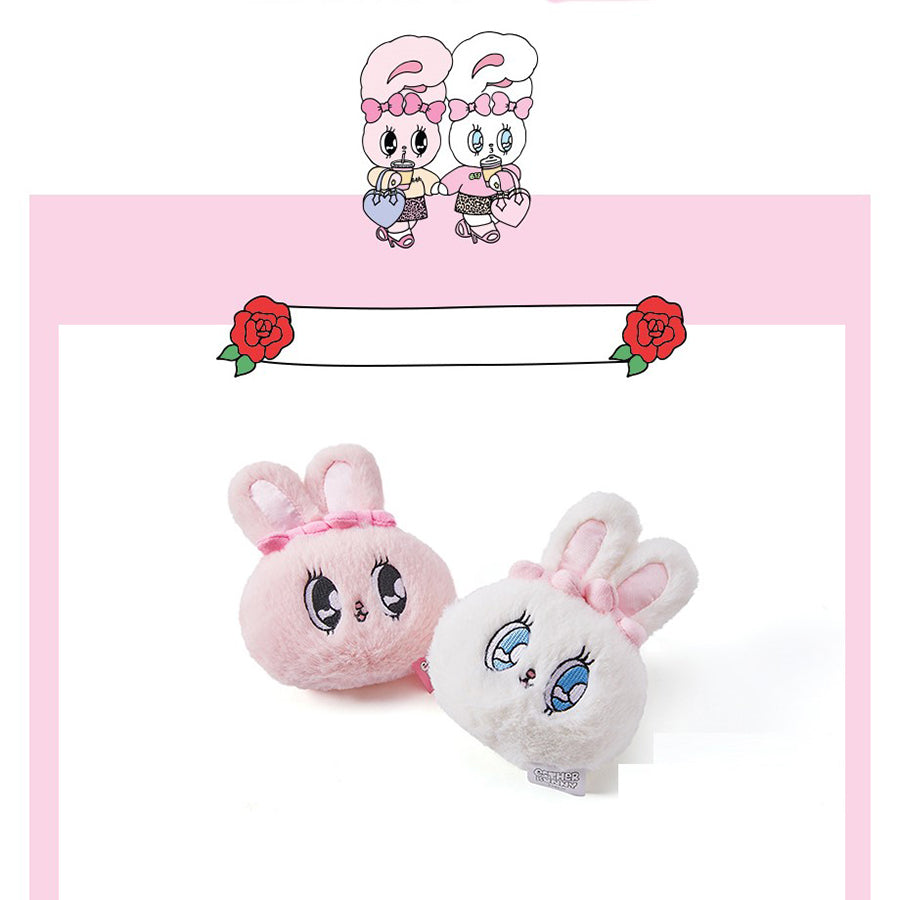 Esther Bunny - Plush Doll Face Keyring