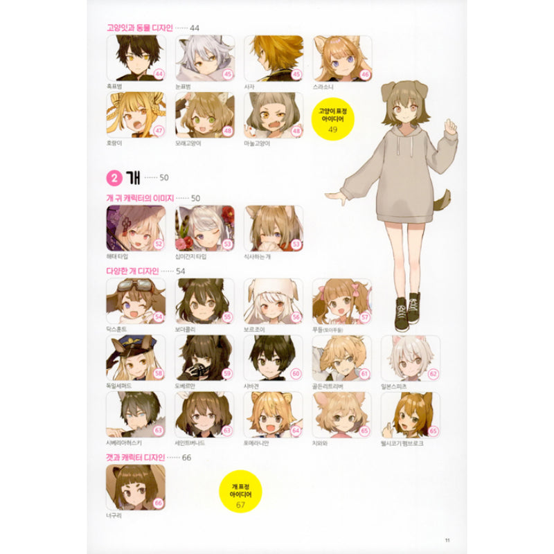 Animal Ear Personification Character Book