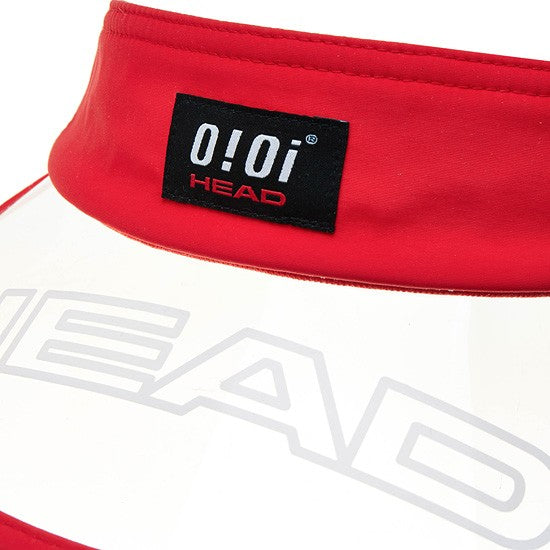 HEAD x 5252 by O!Oi - Logo Clear Sun Cap - Red