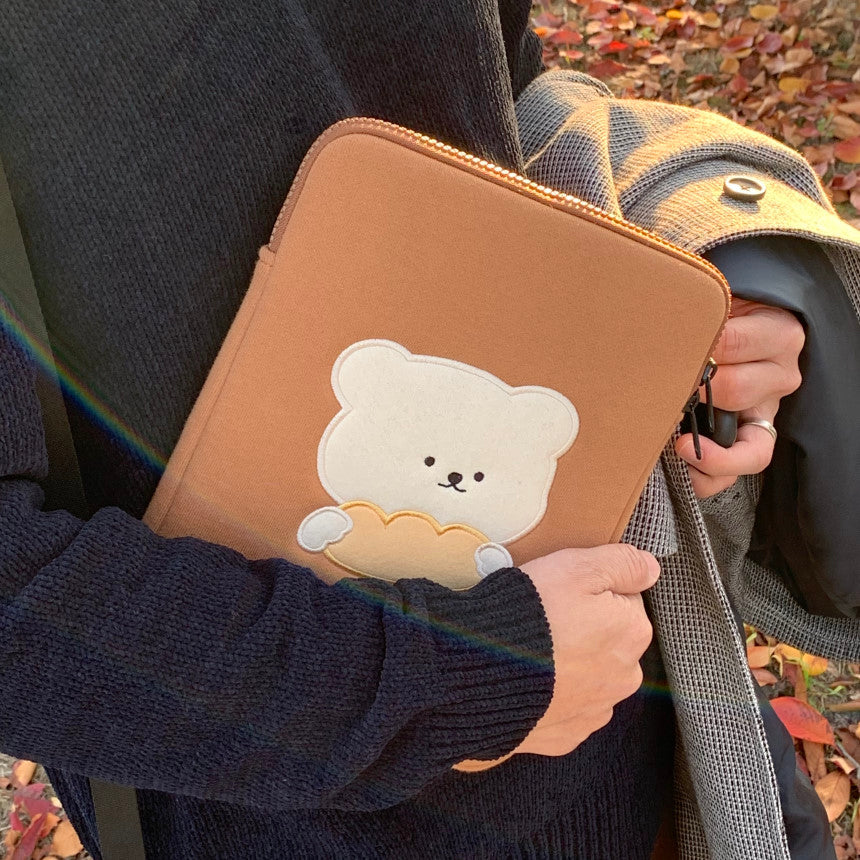 Bamtoree Bear - Bread Laptop Pouch