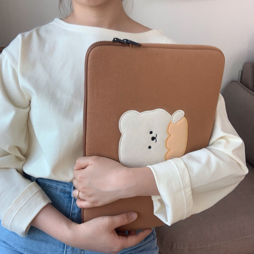 Bamtoree Bear - Bread Laptop Pouch