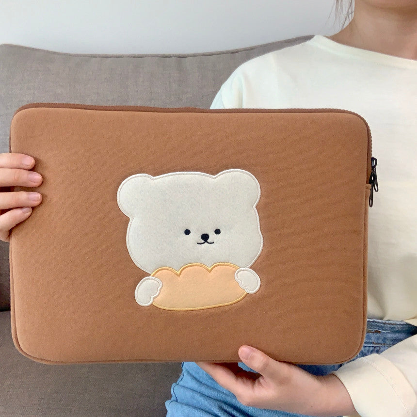 Bamtoree Bear - Bread Laptop Pouch