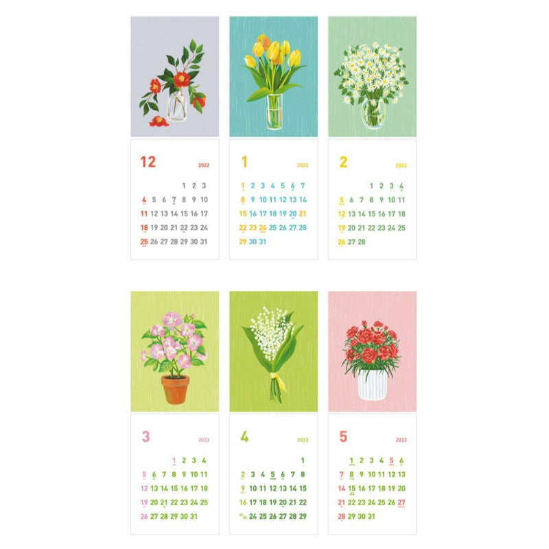 Jam Studio - 2023 Flower Calendar