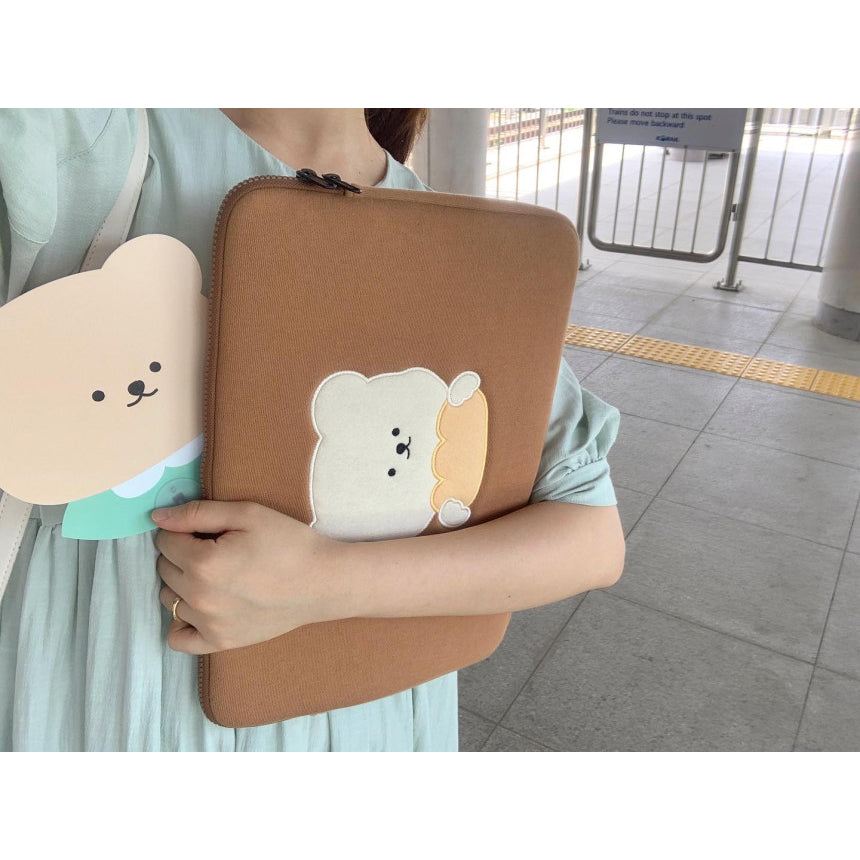 Bamtoree Bear - Bread Laptop Pouch