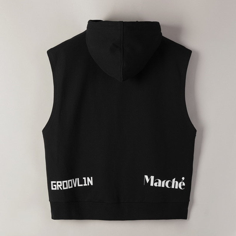 LM X RAVI - Sleeveless Hooded Sweatshirt