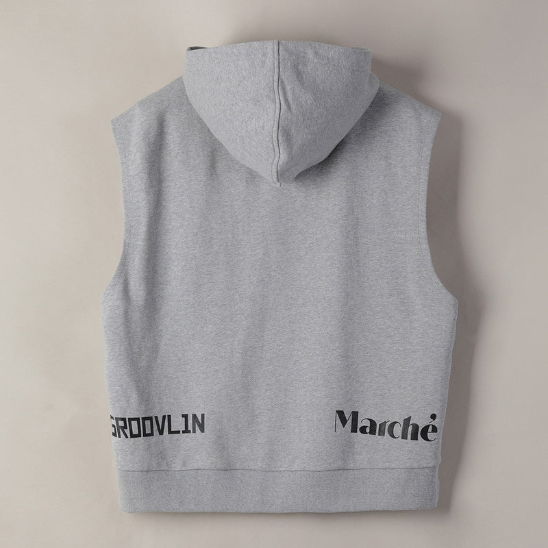 LM X RAVI - Sleeveless Hooded Sweatshirt