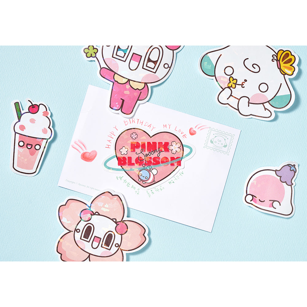 Spoonz x NU'EST - Deco Sticker Set - Cherry Blossom Edition