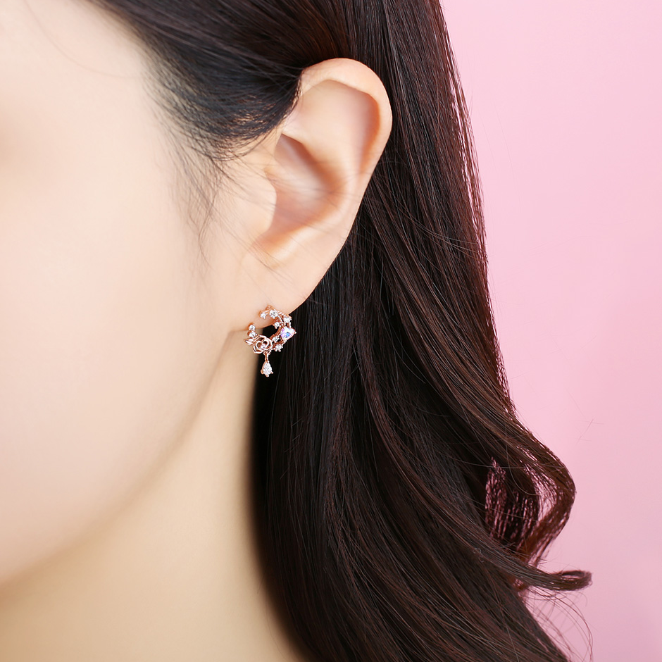 Clue X Esther Bunny - Lavianne Rose Bunny Silver Earrings