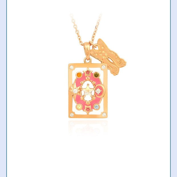 OST x Cardcaptor Sakura - Magic Card Silver Necklace