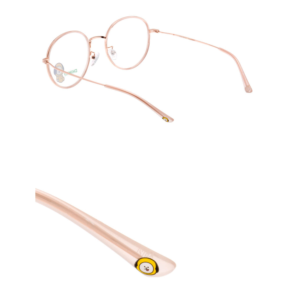 BT21 x LookOptical - Sweet Pink Soltex Metal Frame Spectacles