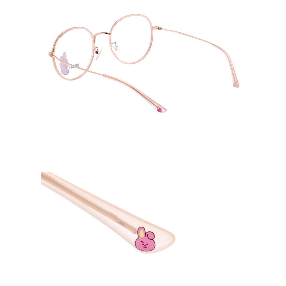 BT21 x LookOptical - Sweet Pink Soltex Metal Frame Spectacles