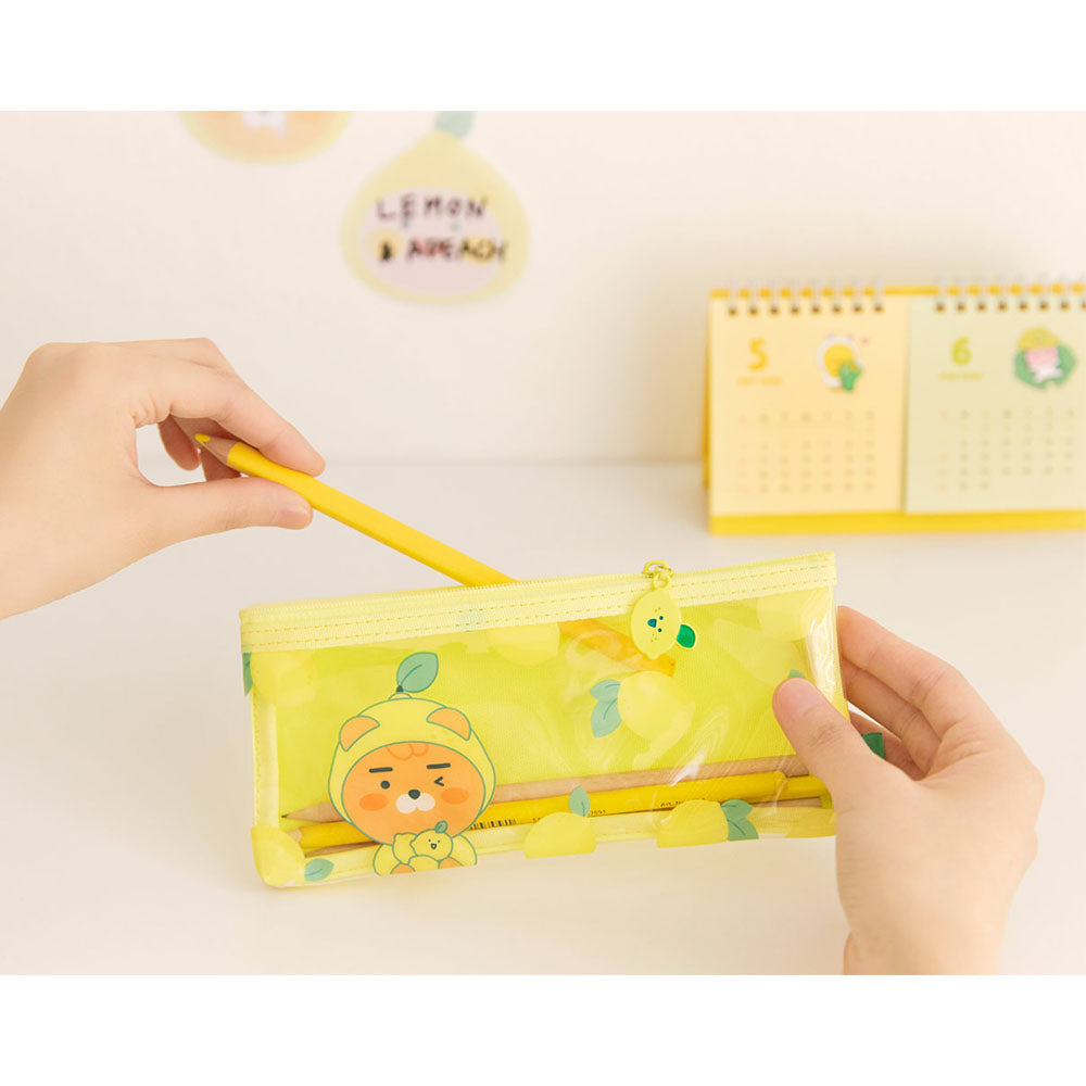 Kakao Friends - Lemon Terrace Clear Pencil Case