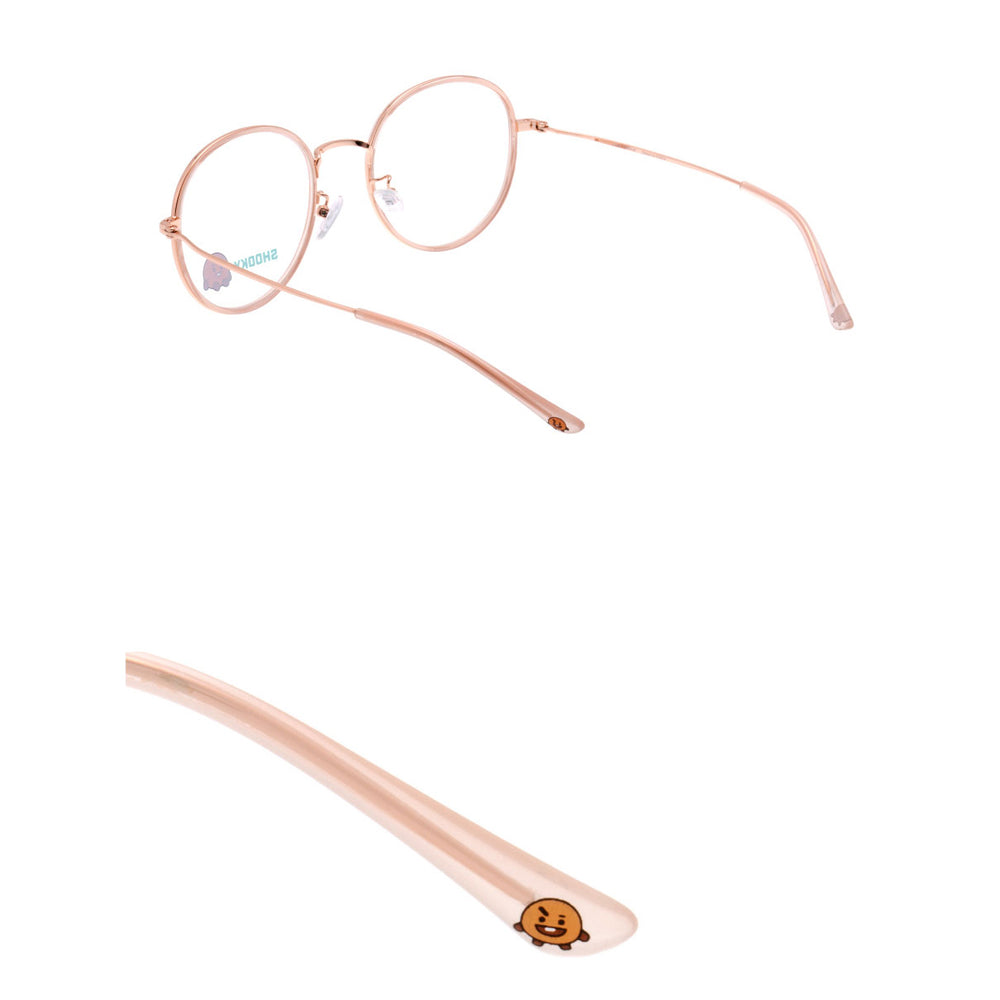 BT21 x LookOptical - Sweet Pink Soltex Metal Frame Spectacles