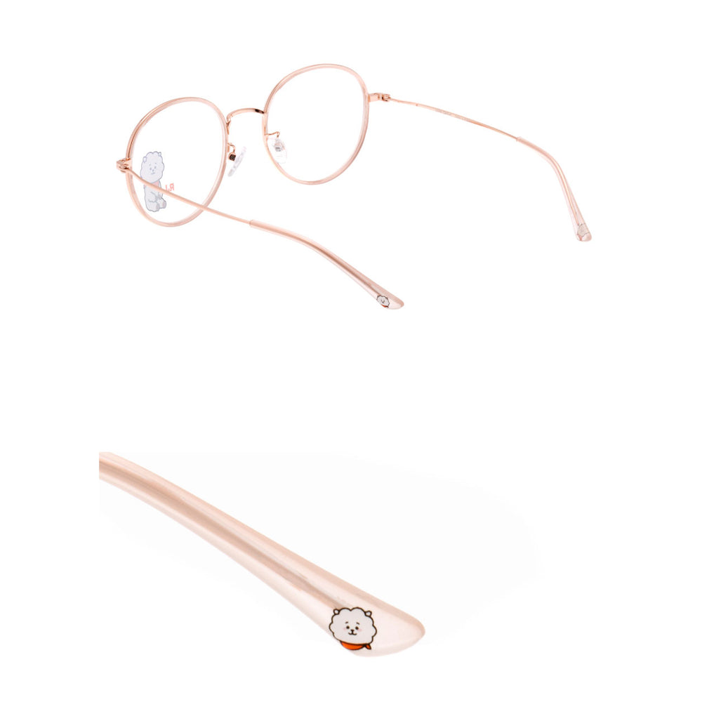 BT21 x LookOptical - Sweet Pink Soltex Metal Frame Spectacles