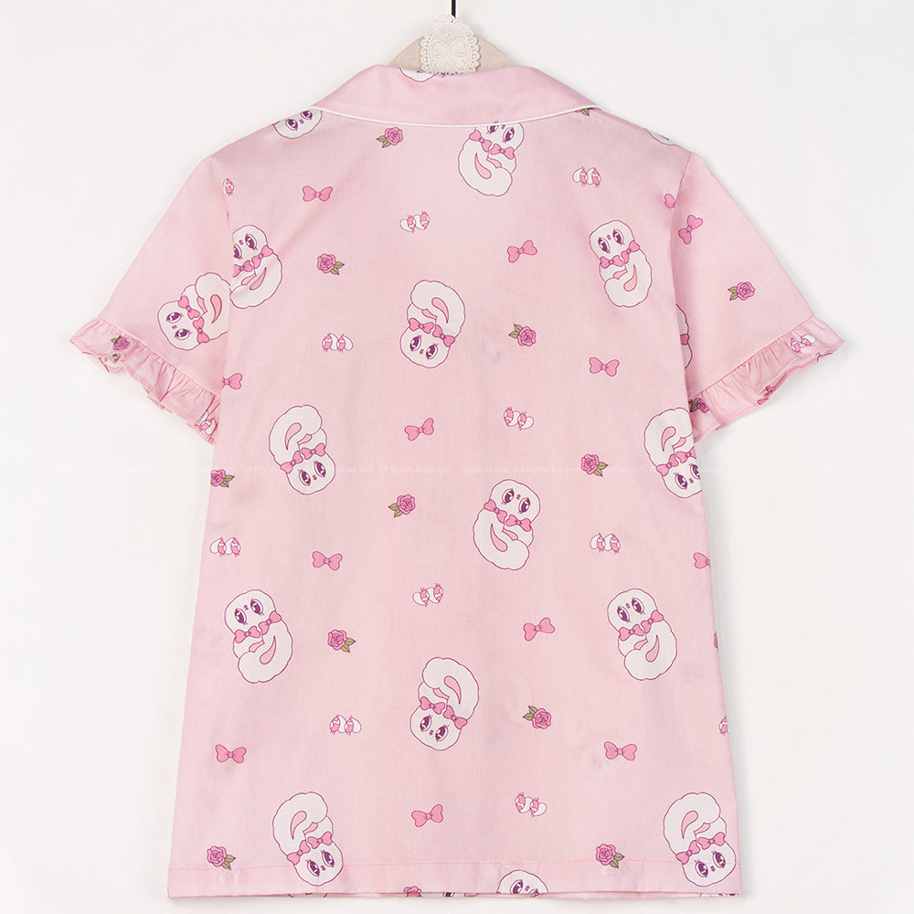 Esther Bunny x Ullala - Heart Bunny Short Sleeve Pajamas Set