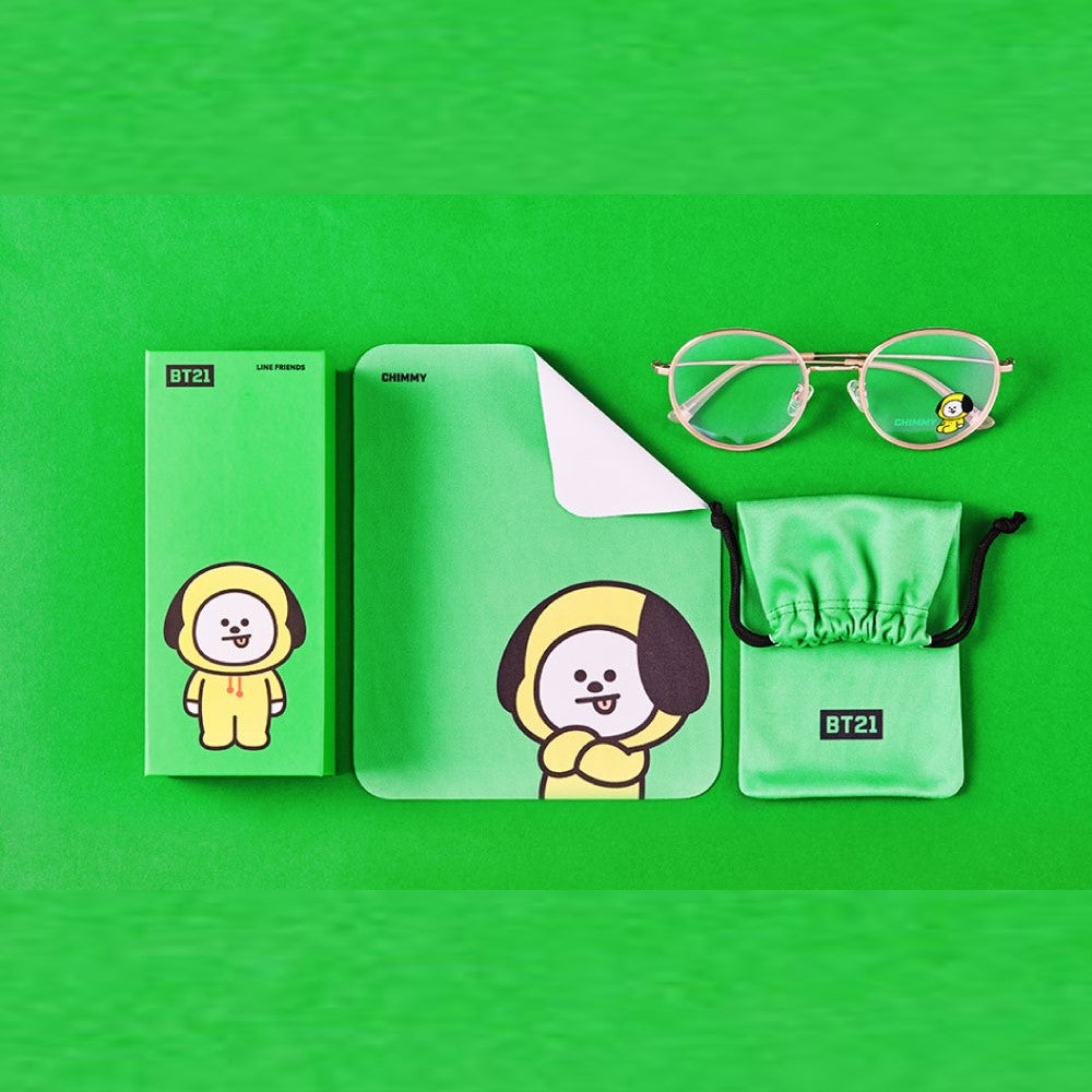 BT21 x LookOptical - Sweet Pink Soltex Metal Frame Spectacles