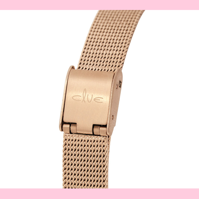 Clue X Esther Bunny - Beautiful Bunny Moon Phase Rose Gold Mesh Watch