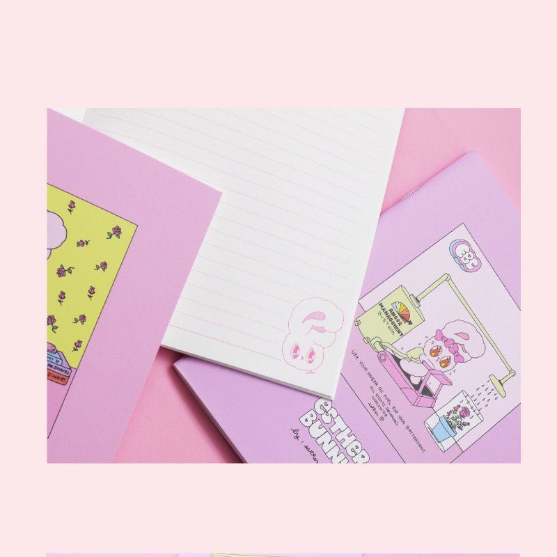 Esther Bunny - Mini Saddle Notebook