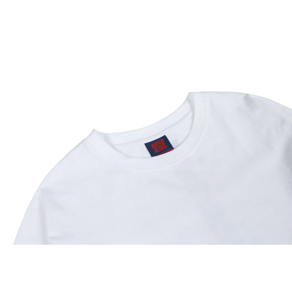 Buried Alive - New Logo White Long Sleeve Shirt