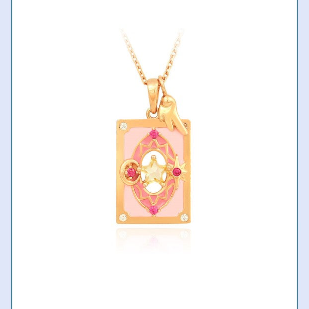 OST x Cardcaptor Sakura - Magic Card Silver Necklace