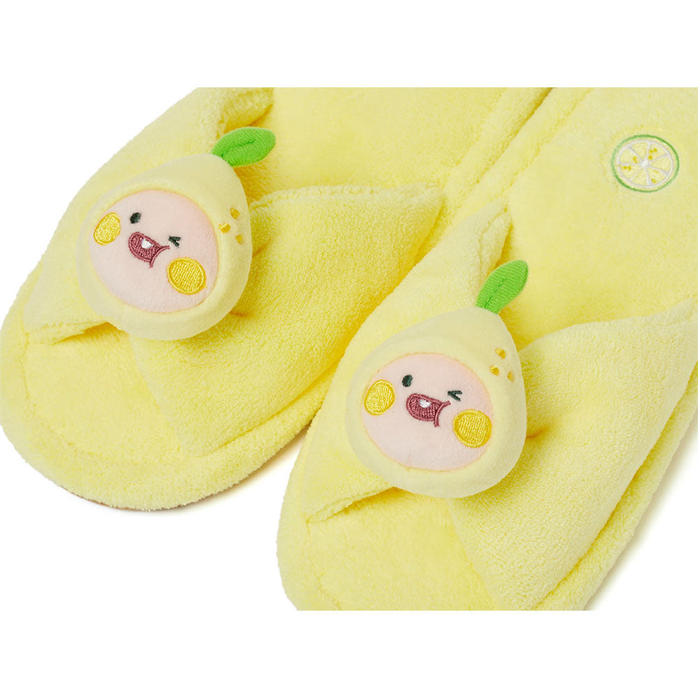 Kakao Friends - Lemon Terrace Apeach Room Slippers