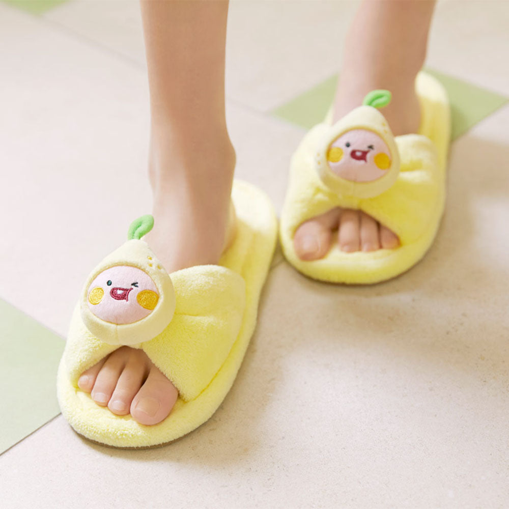 Kakao Friends - Lemon Terrace Apeach Room Slippers