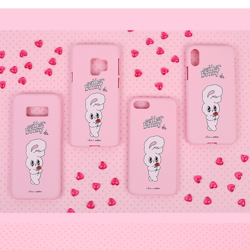 Clue X Esther Bunny - Strawberry Milk Phone Case for Galaxy S9