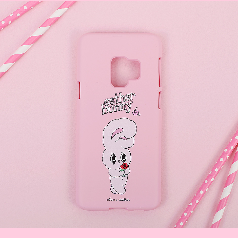 Clue X Esther Bunny - Strawberry Milk Phone Case for Galaxy S9