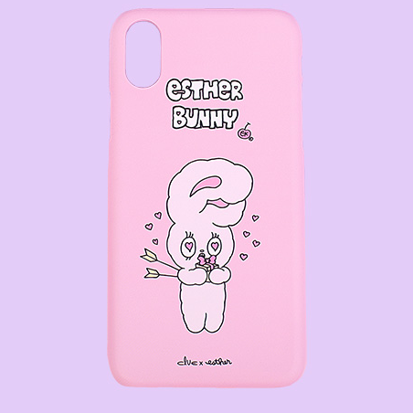 Clue X Esther Bunny - Shy Esther Bunny Hard Cell Phone Case for iPhone X