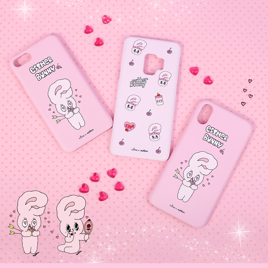 Clue X Esther Bunny - Shy Esther Bunny Hard Cell Phone Case for iPhone 7/8