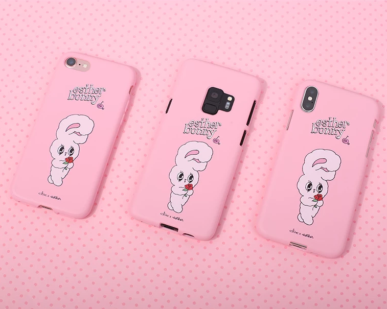 Clue X Esther Bunny - Strawberry Milk Phone Case for iPhone 7/8