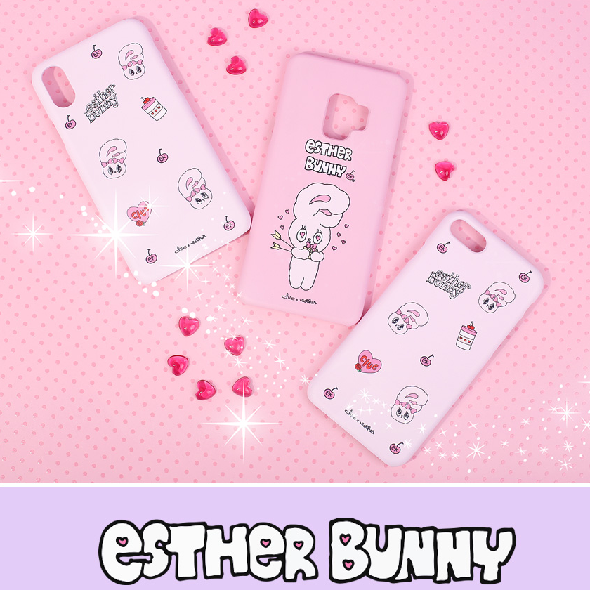 Clue X Esther Bunny - Shy Esther Bunny Hard Cell Phone Case for iPhone X