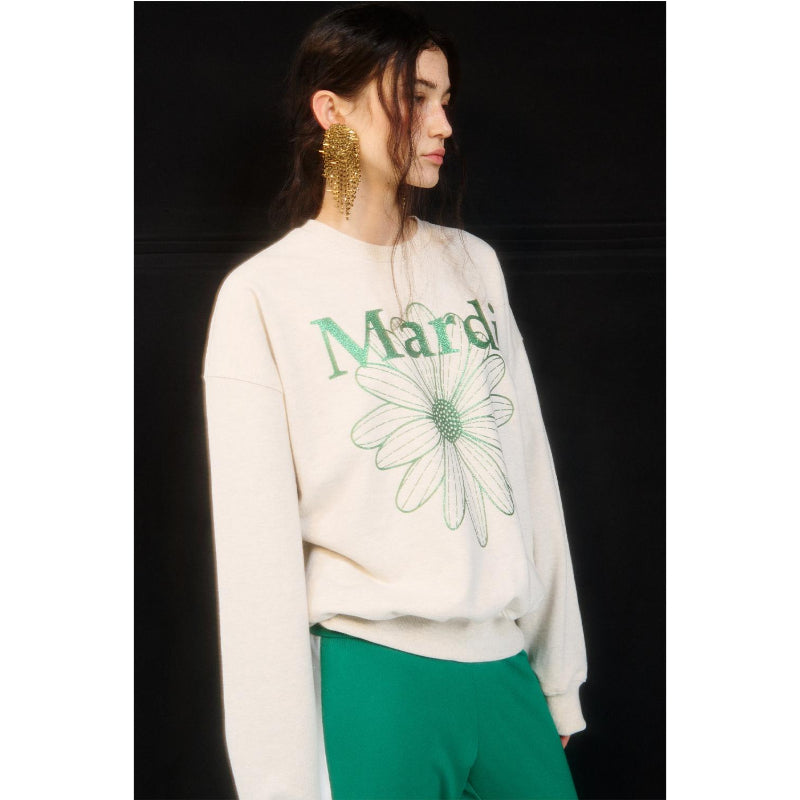 Mardi Mercredi - Sweatshirt Flowermardi Glitter – Harumio