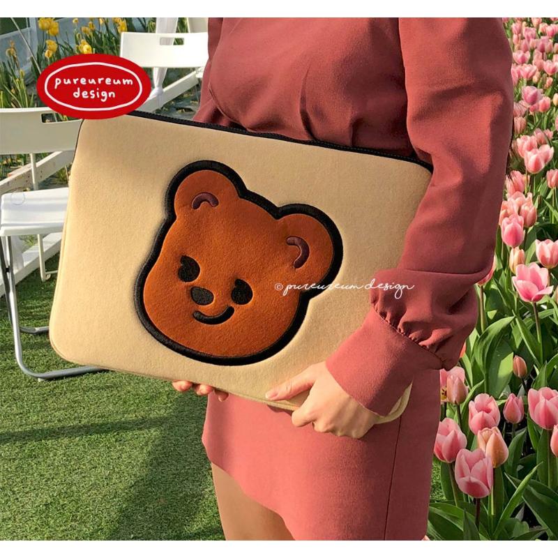 Pureureumdesign x 10x10 - Cupid Bear Laptop Pouch