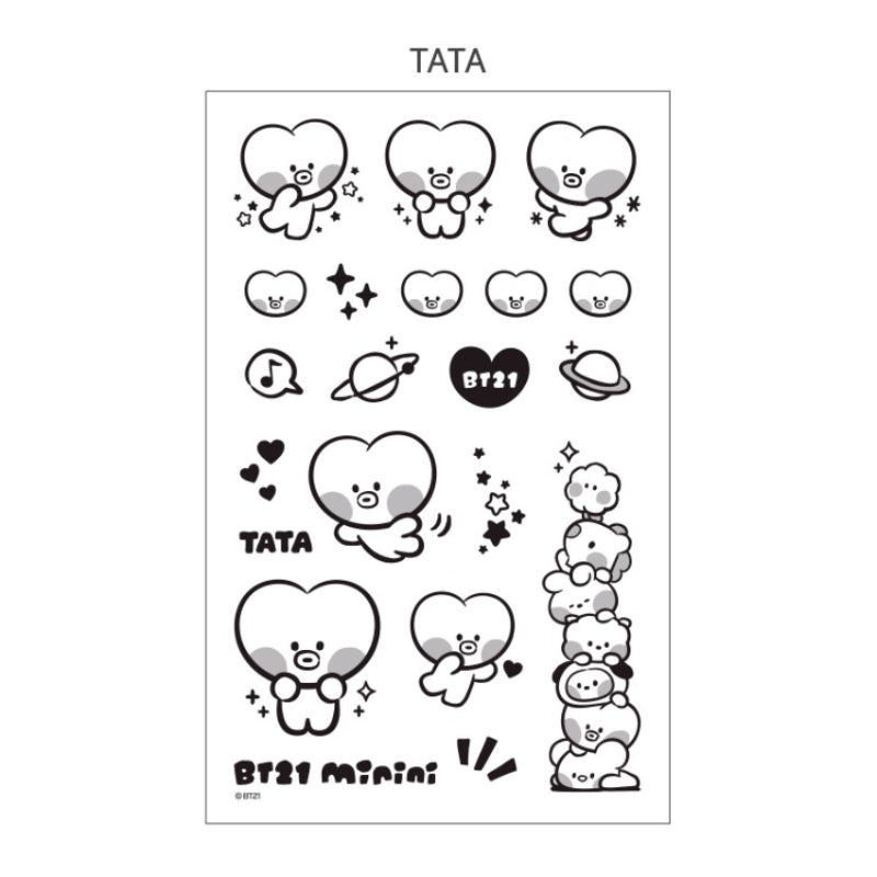 Monopoly x BT21 - Minini Tattoo Sticker