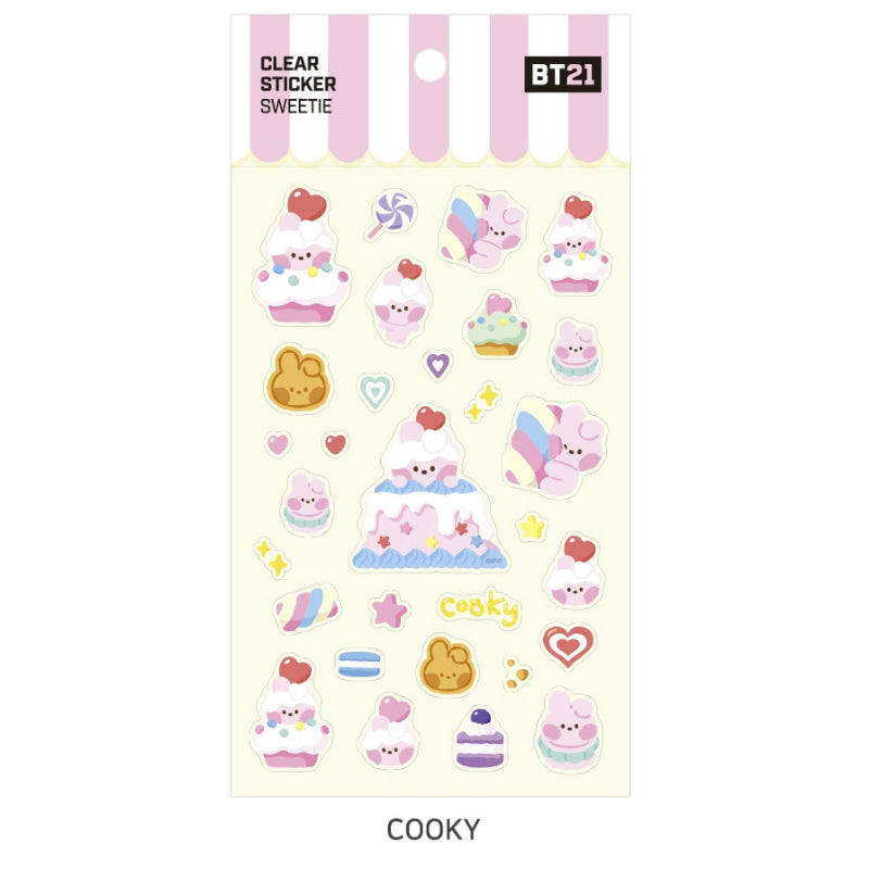 Monopoly x BT21 - Clear Sticker - Sweetie