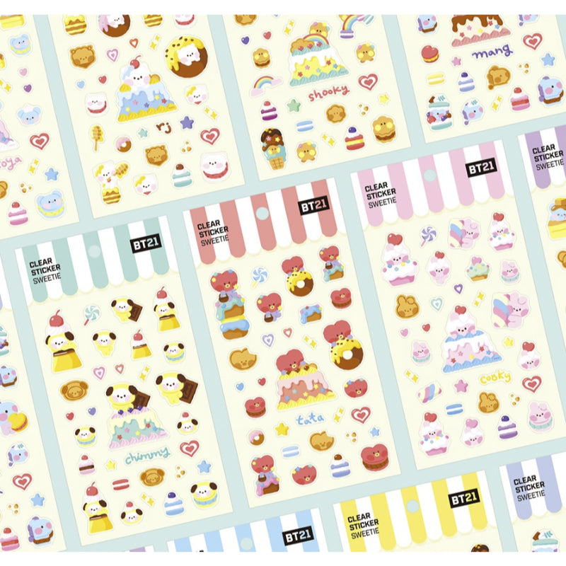 Monopoly x BT21 - Clear Sticker - Sweetie