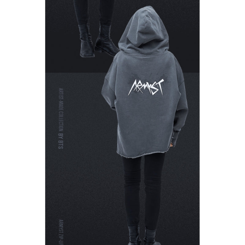 Jung Kook ARMYST Zip-Up Sweater, Black [XL] BTS Artist-Made Merch