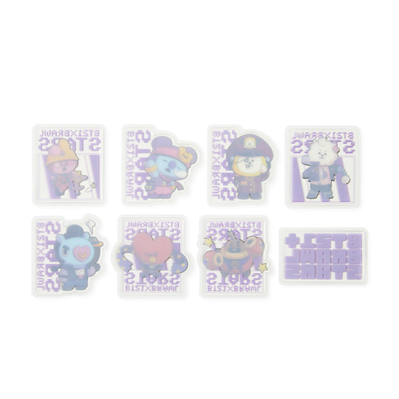 BT21 x Brawl Stars - Epoxy Sticker Pack