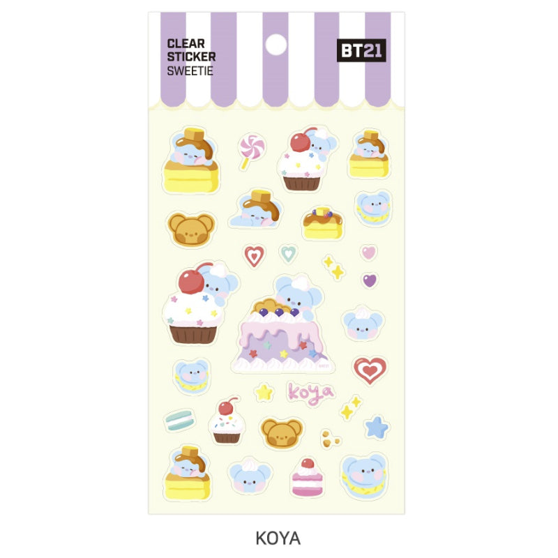 Monopoly x BT21 - Clear Sticker - Sweetie