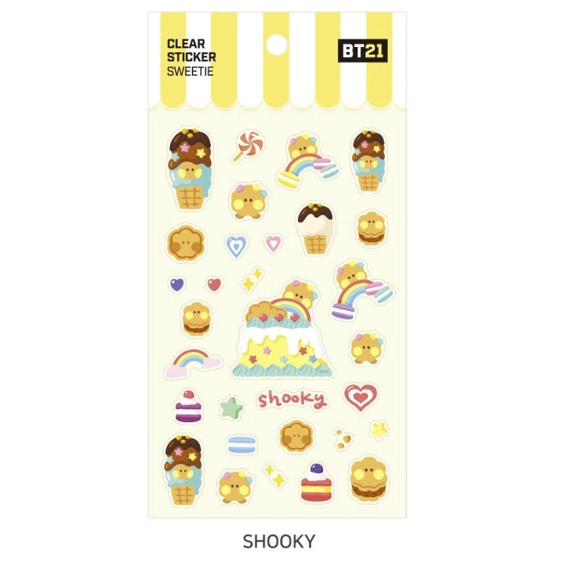 Monopoly x BT21 - Clear Sticker - Sweetie