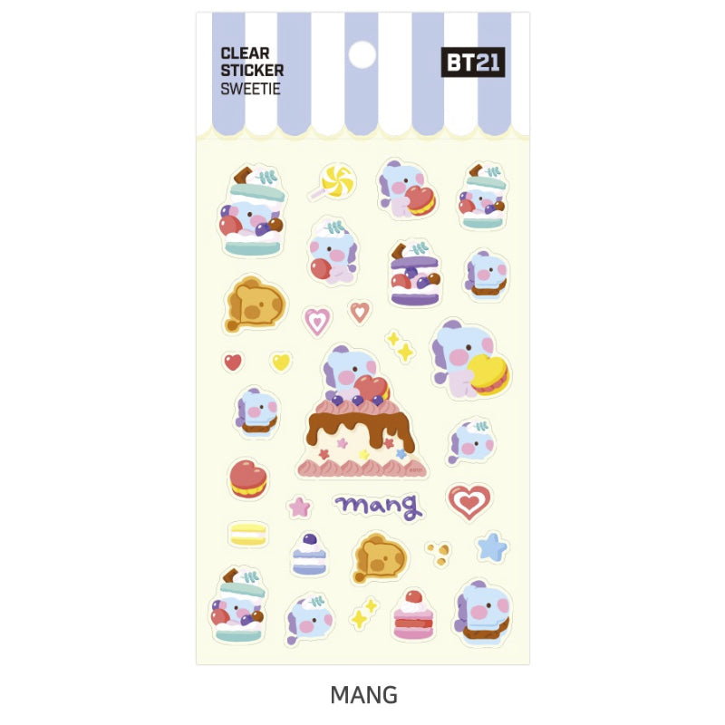 Monopoly x BT21 - Clear Sticker - Sweetie