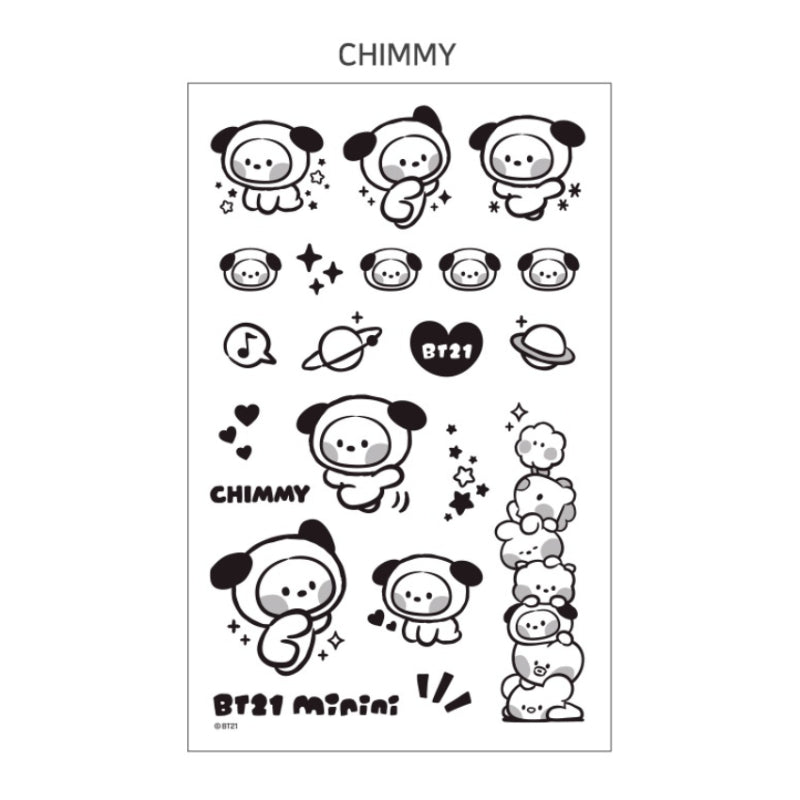 Monopoly x BT21 - Minini Tattoo Sticker