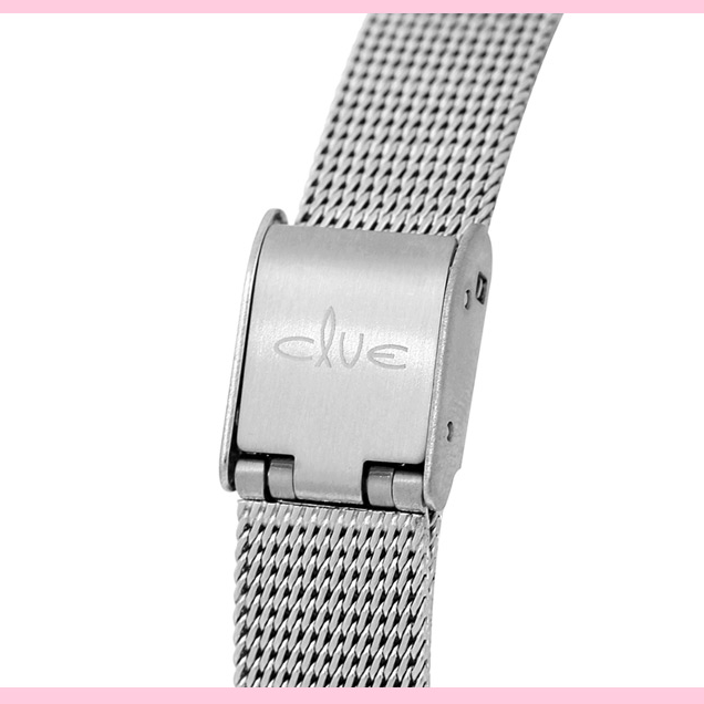 Clue X Esther Bunny - Beautiful Bunny Moon Phase Silver Mesh Watch