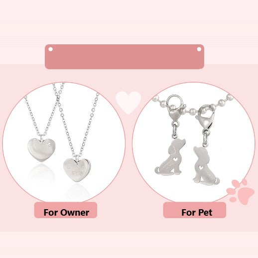 OST - My Little Friends - Walking Together Couple Necklace Set