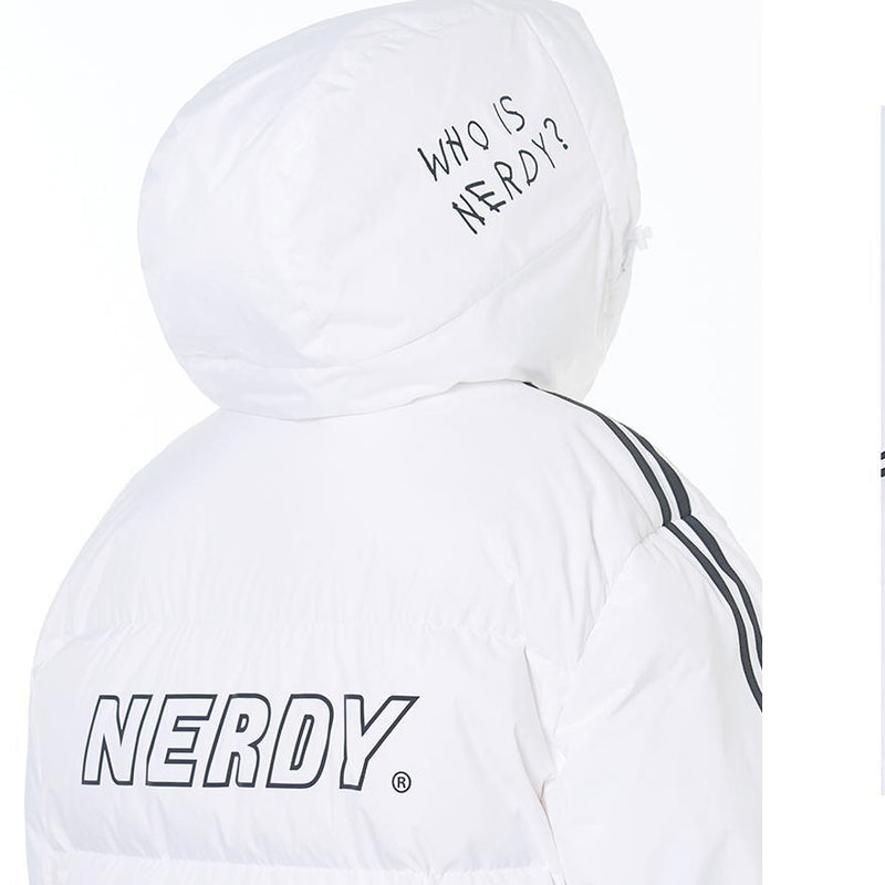 Nerdy - NY Track Long Down Jacket - White – Harumio