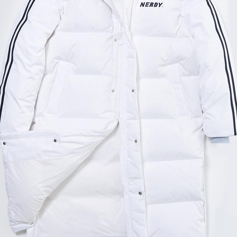 Nerdy - NY Track Long Down Jacket - White – Harumio