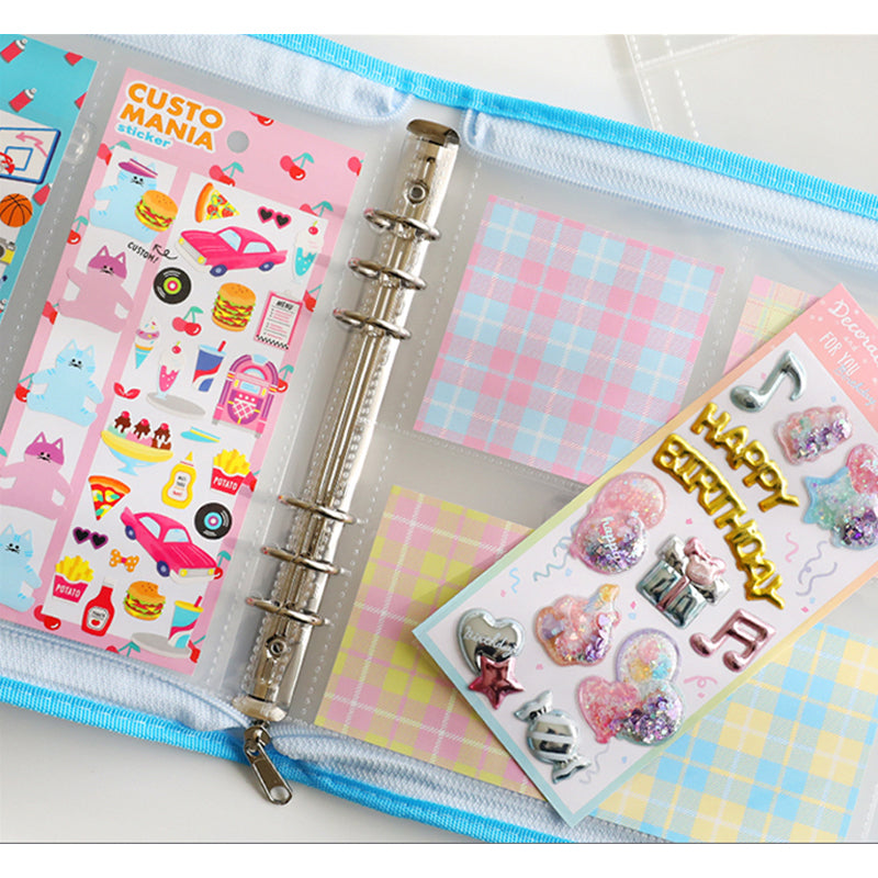 Yudaeng - Wide A5 - Translucent Zipper Square Cover Binder